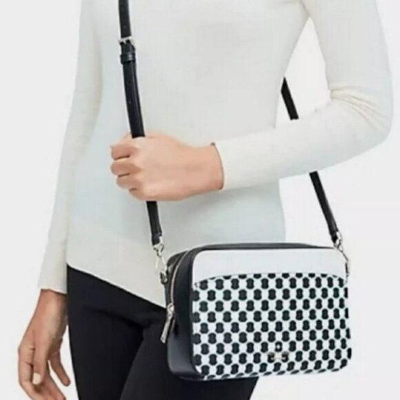 2 x *HP* Kenneth Cole black and white leather shoulder bag. NWOT - Picture 12 of 14